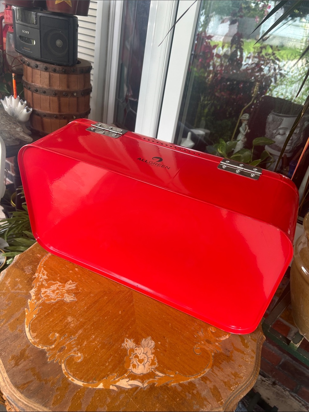 Red Bread Box Storage Container - Picture 6 of 10